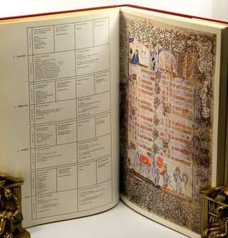 THE GRANDES HEURES OF JEAN, DUKE OF BERRY; [Exact size color reproductions from a book of hours illuminated manuscript in the Bibliotheque Nationale, Paris].