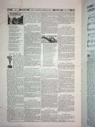 THE YOUTH'S COMPANION, June 9, 1904, "New England Edition"; includes "The Condor," Jeffers' first regularly published poem.