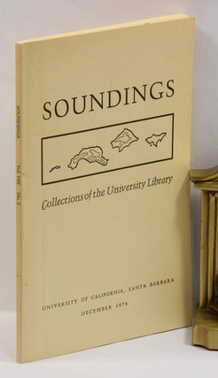 Item #55592 SOUNDINGS: Collections of the University Library. William Everson