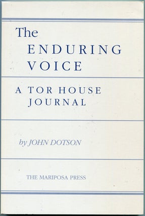 Item #55605 THE ENDURING VOICE. John Dotson, Robinson Jeffers