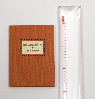 Item #55744 THE DESERT. Robinson Jeffers
