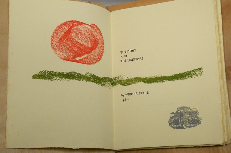 Item #55845 THE POET AND THE PRINTERS. Robinson Jeffers, by Ward Ritchie.