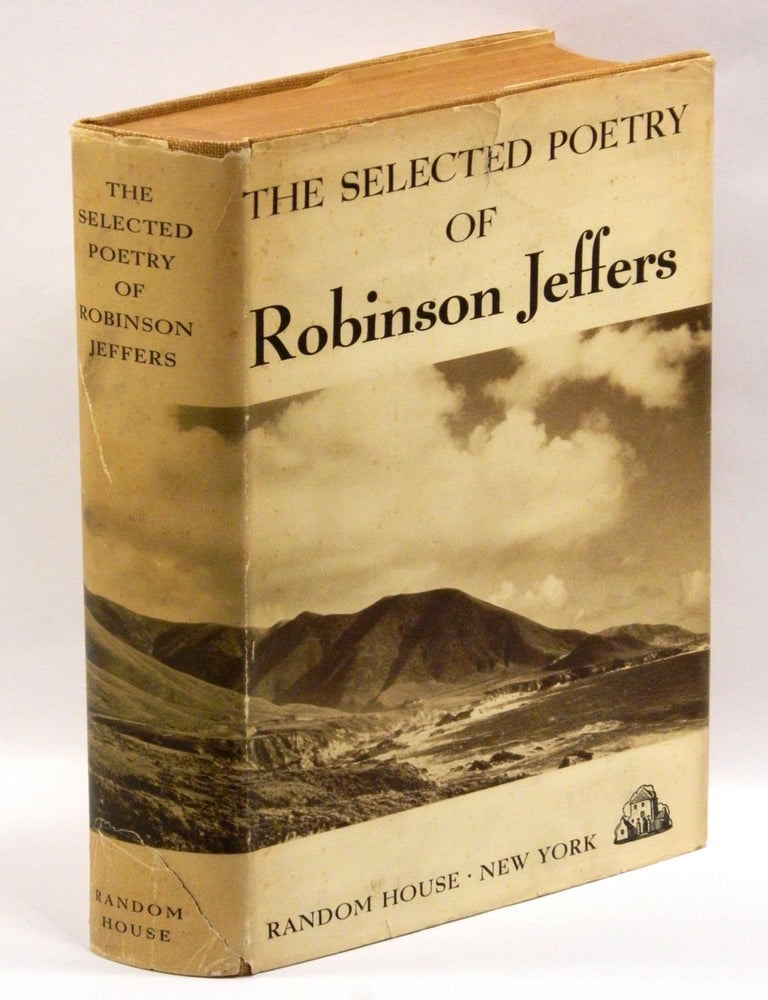 Item #55962 THE SELECTED POETRY OF ROBINSON JEFFERS; [With transcribed letter]. Robinson Jeffers.