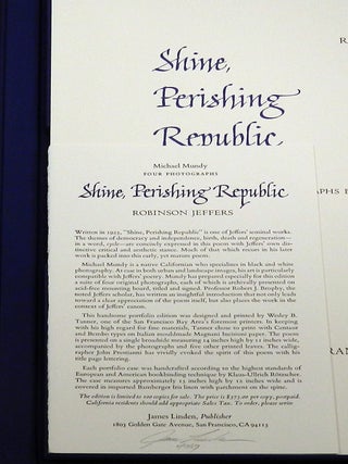SHINE, PERISHING REPUBLIC.