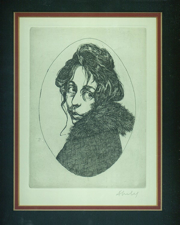 Item #56035 MAGGIE / A GIRL OF THE STREETS: Though not called for, together with a framed original etching signed by Abeles. Stephen Crane, artist Sigmund Abeles.