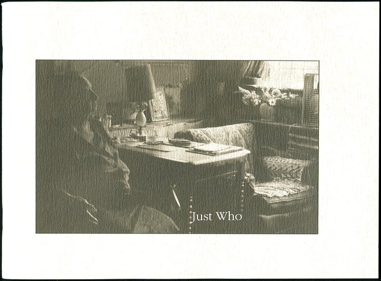 Item #56041 JUST WHO: A Collection of Poems and Photographs from Community Medical Care. Veneta Masson, photographer, James Hall.