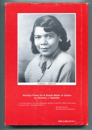 A SIMPLE MATTER OF JUSTICE: The Phyllis Wheatley YWCA Story.