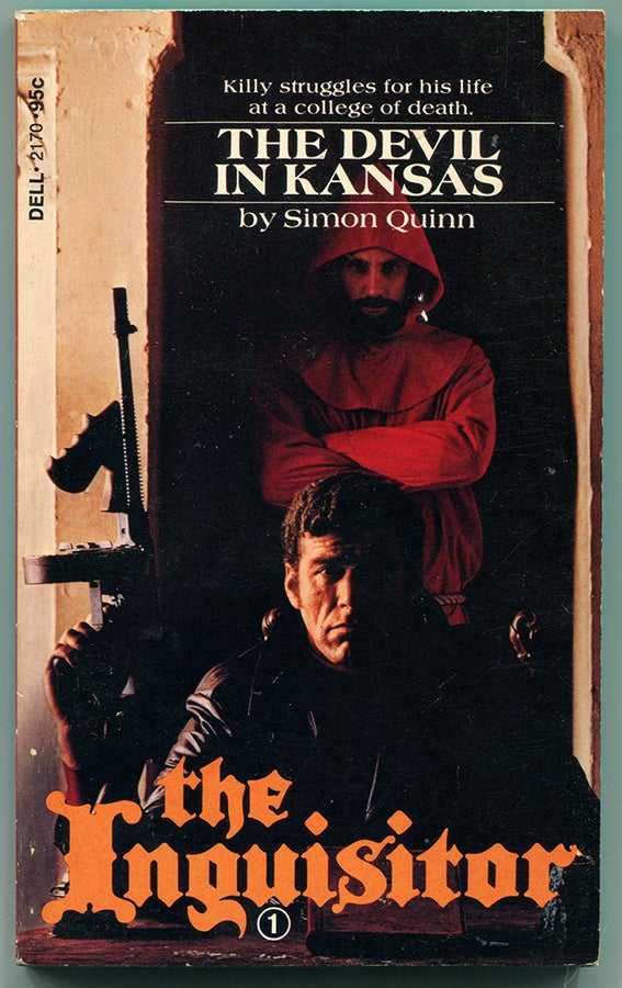 Item #56069 THE INQUISITOR: THE DEVIL IN KANSAS; NUPLEX RED; HIS EMINENCE, DEATH. Martin Cruz Smith, as Simon Quinn.