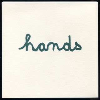 Item #56072 HANDS; [Six poems]. Dorothea Tanning, Jennifer Melby, Anthony Hecht A. R. Ammons,...