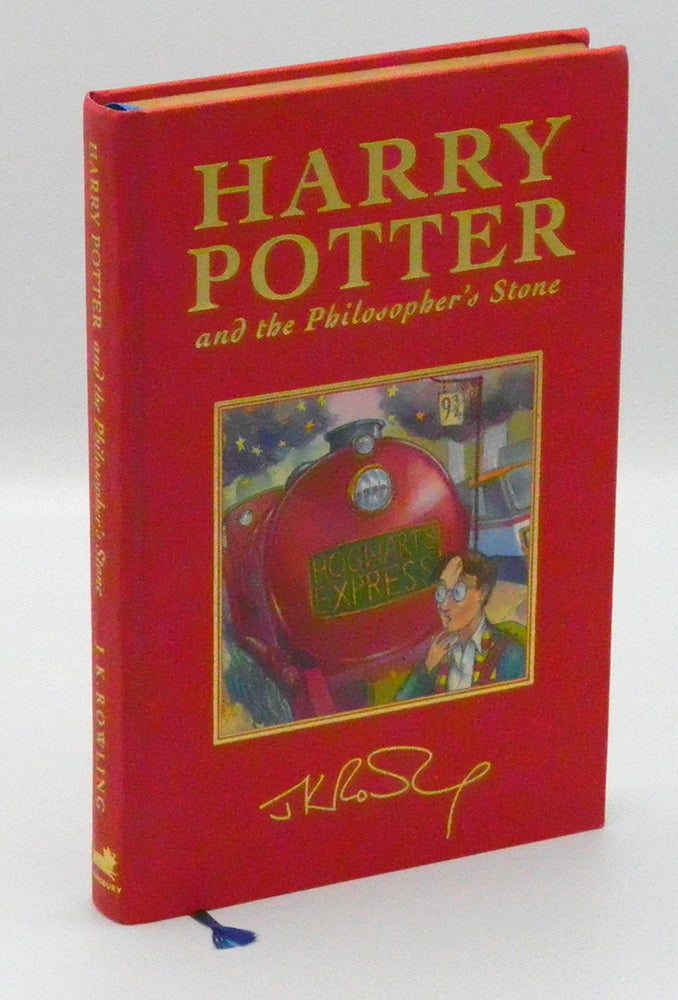 Item #56116 HARRY POTTER AND THE PHILOSOPHER'S STONE; (First Deluxe Edition). J. K. Rowling.