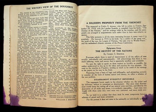 GOLD AND BLUE STARS: Vol. 2, Oct. 1919; "Give Soldiers Square Deal and Six Months' Pay; Erect memorials for the Fallen! Keep the League of Nations Out of Politics"