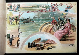 GAMES AND SPORTS; Lithograph album for Goodwin & Co.'s Old Judge and Gypsy Queen Cigarette trading cards.