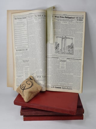 WORKERS AGE; [Bound collection of over 200 original issues of the radical U.S. newspaper including 11 under its original name, REVOLUTIONARY AGE].