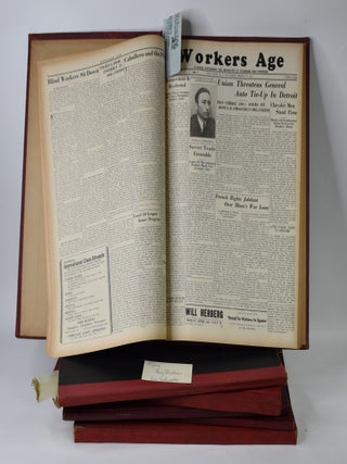 WORKERS AGE; [Bound collection of over 200 original issues of the radical U.S. newspaper including 11 under its original name, REVOLUTIONARY AGE].