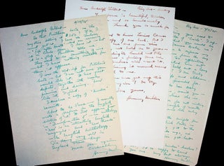SIXTEEN (16) AUTOGRAPH LETTERS AND POSTCARDS SIGNED; from Henry Miller (1891 - 1980) to Rudolph Gilbert (1892 - 1979), written while he was settling into life at Big Sur 1944 - 1945.