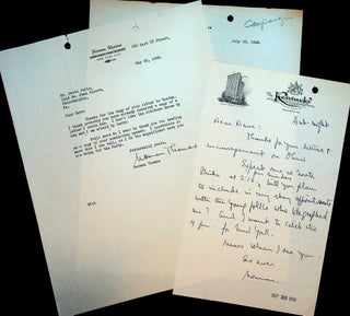 Item #71579 LETTERS FROM NORMAN THOMAS ELUCIDATING THE SOCIALIST PARTY ROLE OF PHILADELPHIA...