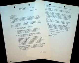 LETTERS FROM NORMAN THOMAS ELUCIDATING THE SOCIALIST PARTY ROLE OF PHILADELPHIA LAWYER DAVID FELIX.