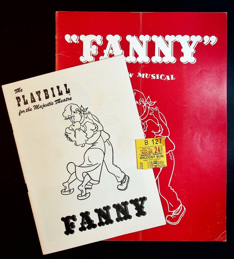 Item #71597 FANNY: Playbill, Souvenir Playbook, and Ticket Stub. Broadway Musical.