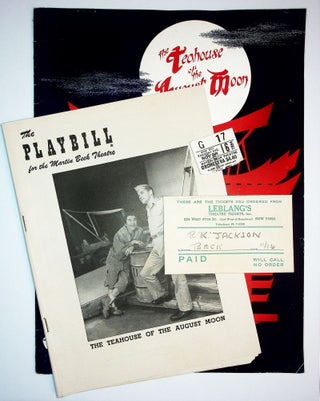 Item #71602 THE TEAHOUSE OF THE AUGUST MOON: Playbill, Souvenir Playbook, and Ticket Stub....