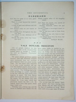 THE OCCIDENTAL: Volume XI, Number 4, JANUARY 1905.