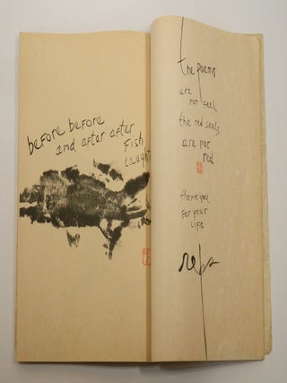 ARION PRESS: Collector's archive of communication from the Press being 29 Prospectuses, 6 Catalogs, 4 Christmas & Holiday Greetings, and 2 AUTOGRAPH LETTERS SIGNED by Hoyem. Together with the book that proved instrumental in the founding of the press and printout of an email explaining why.