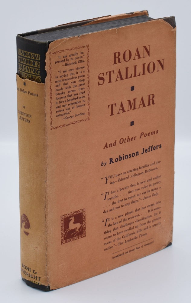 Item #71878 ROAN STALLION, TAMAR AND OTHER POEMS. Robinson Jeffers.