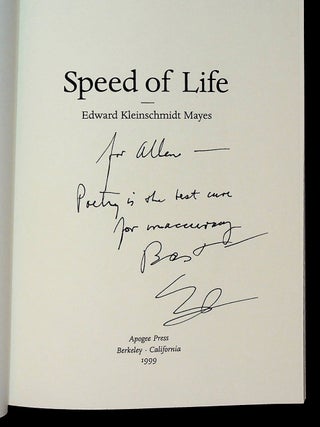 COLLECTOR&rsquo;S ARCHIVE including correspondence in addition to first editions -- most of which are INSCRIBED -- of the following books: MAGNETISM (1987) | FIRST LANGUAGE (1990) [includes galley proofs] | TO REMAIN (1990) | BODYSONG (1999) [limited and trade issues] | SPEED OF LIFE (1999).