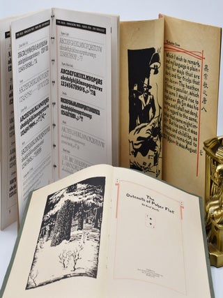 Collection of 5 items: TYPE FACES (Beran/Franciscan Press) | THE HEATHEN CHINEE (Harte) | THE OUTCASTS OF POKER FLAT (Harte) | DESIGN (Mangan) | THE STORY OF TELEGRAPH HILL: A Bit of Old San Francisco (Ryder).