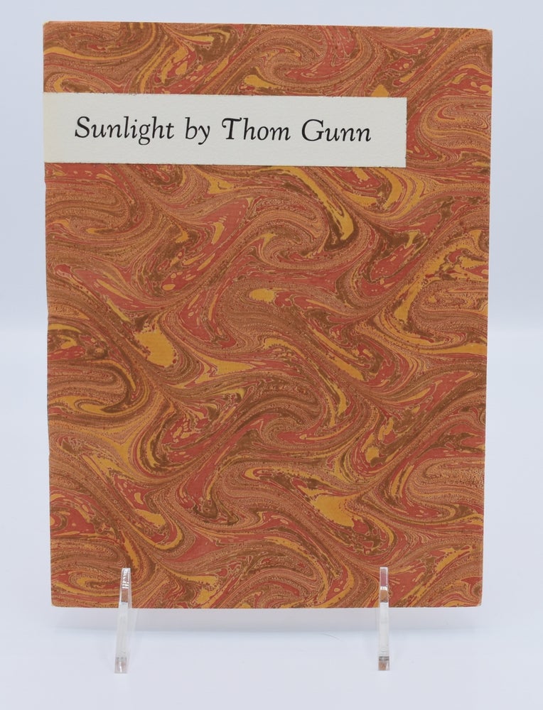 Item #72020 SUNLIGHT. Thom Gunn.