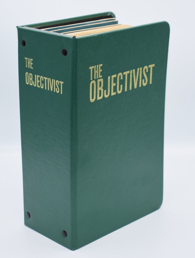 Item #72029 THE OBJECTIVIST: Vol. 9, No. 1 - Vol. 10, No. 9; [2 years -- all published -- individual issues in publisher's binder]. Ayn Rand.