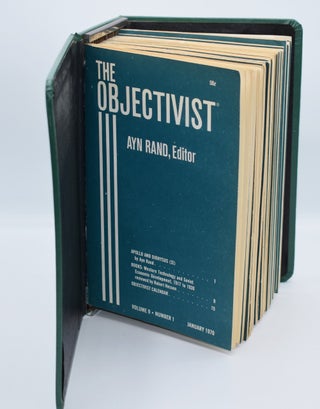 THE OBJECTIVIST: Vol. 9, No. 1 - Vol. 10, No. 9; [2 years -- all published -- individual issues in publisher's binder].