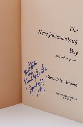 THE NEAR-JOHANNESBURG BOY: And Other Poems; [Inscribed first printing].