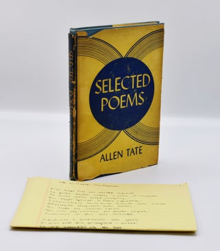 Item #72071 SELECTED POEMS. Allen Tate