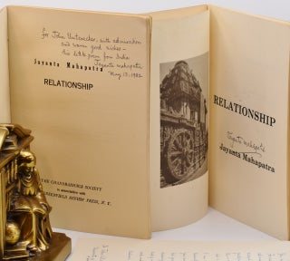 RELATIONSHIP; [Two volumes -- SIGNED association copy of first edition & INSCRIBED copy of first Indian edition with ALS].