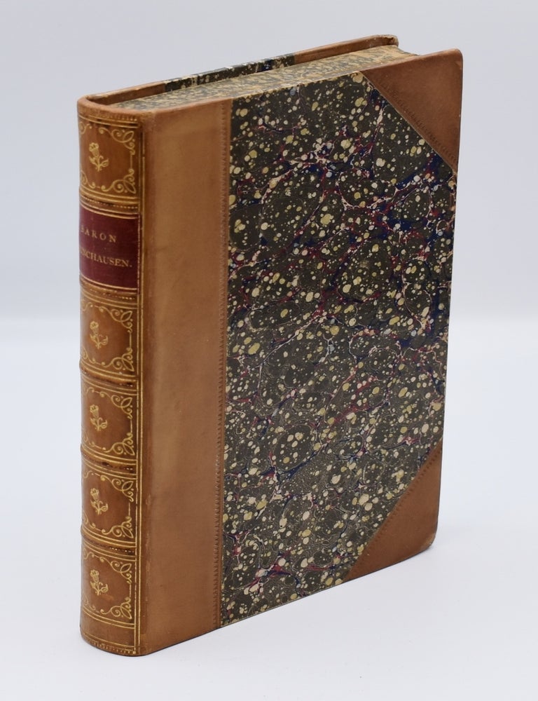 Item #72240 THE TRAVELS AND SURPRISING ADVENTURES OF BARON MUNCHAUSEN; [Circa 1870s reprint, finely bound in 3/4 leather]. Rudolf Erich Raspe.