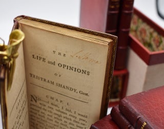 THE LIFE AND OPINIONS OF TRISTRAM SHANDY, GENTLEMAN; (true first editions, beautifully bound, complete in 9 volumes, & signed in 3 volumes, as called for).
